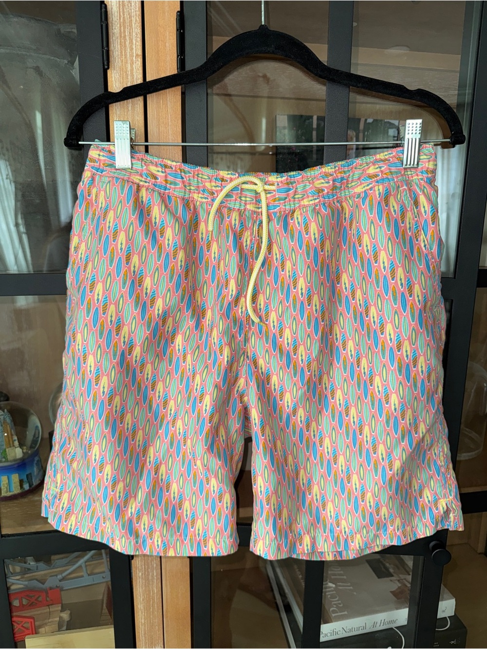 Peter Millar boys swimming trunks shorts surf print pockets big teen XL 13-14